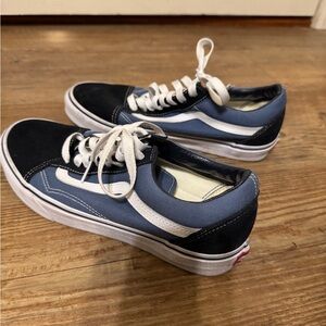 Vans Navy and Black Canvas Shoes